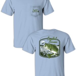 Largemouth Bass Chambray - Light Blue