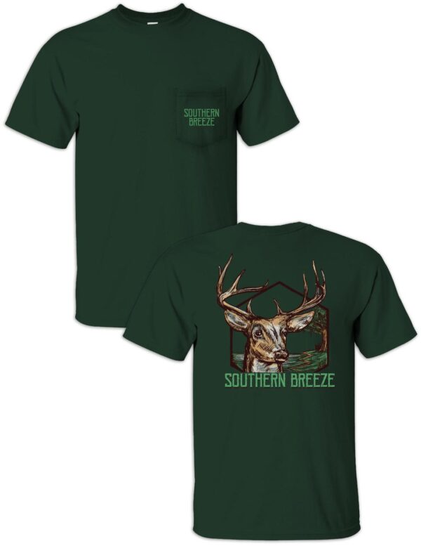 Southern Breeze Deer T-shirt with pocket