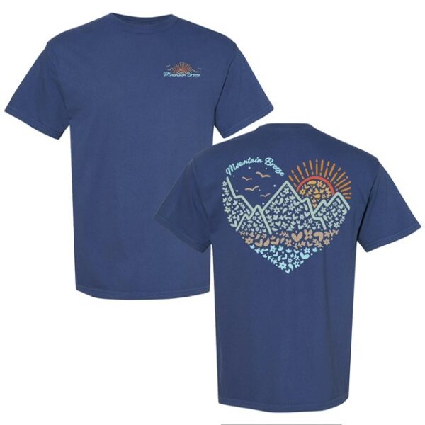 Heart and horizon China Blue t-shirt