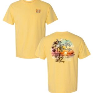 Tropical Sunset butter t-shirt