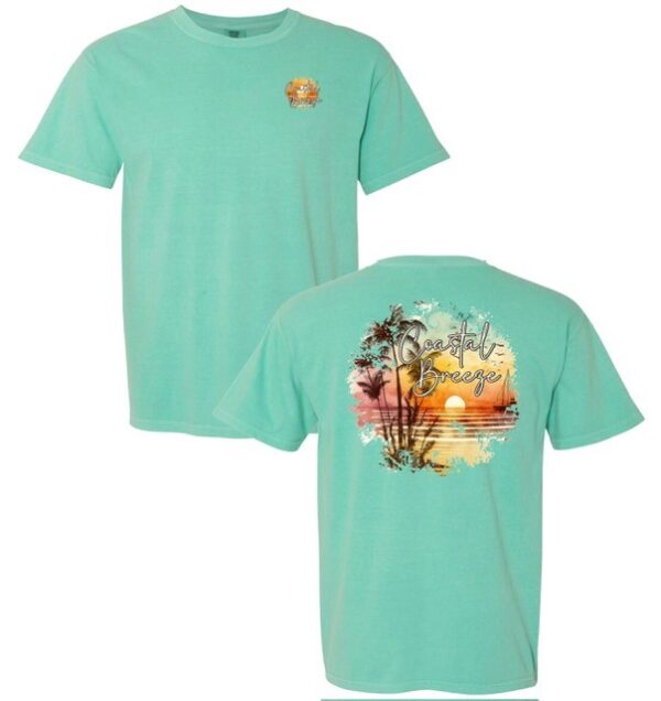 Tropical Sunset chalky mint t-shirt