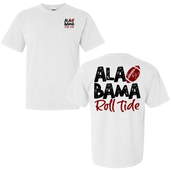 Ala Bama Roll Tide Tshirt white